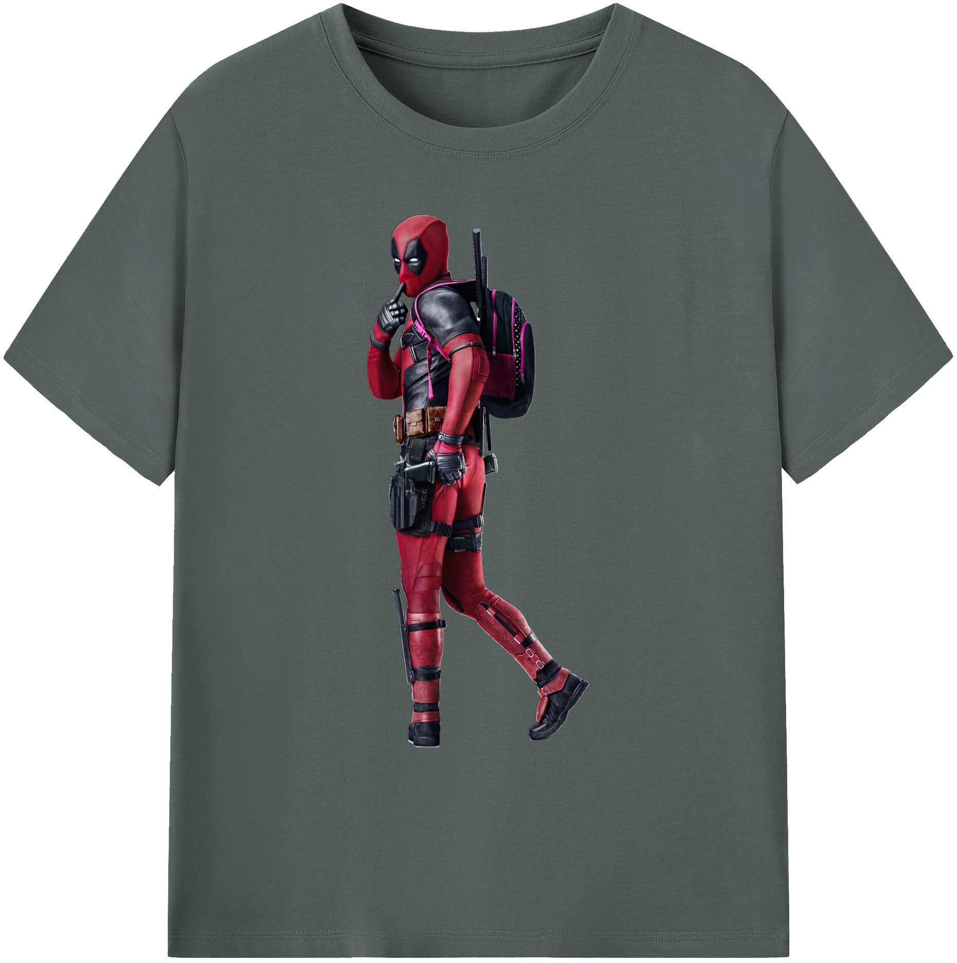 （画像用） Deadpool デッドプール 綿100％ メンズ半袖Tシャツ｜肌触りやわらか＆通気性